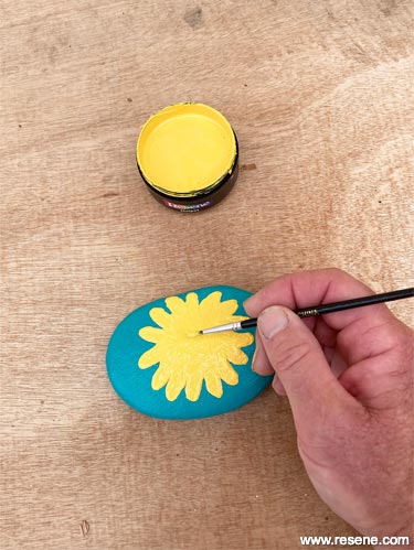 How to make pebble seed markers - Step 4