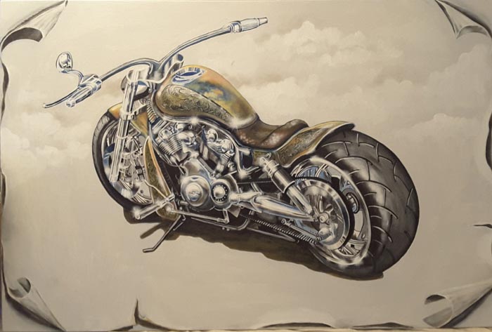 Artwork by Cliff Uepa - Motorcycle