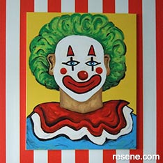 Clown - Resene Paints art project