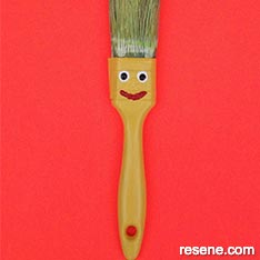 Paint brush puppet