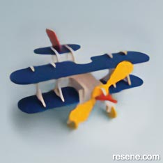 Painted model plane