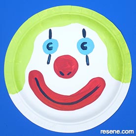 Clown face project for kids