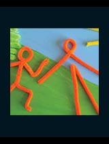 Make a pipe cleaner picture