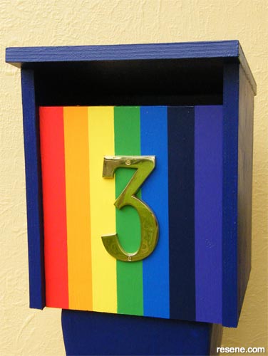 How to create a rainbow mailbox