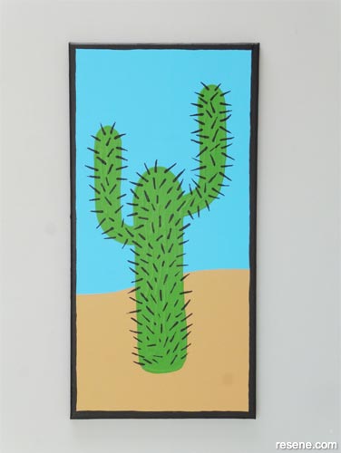 Paint a cactus painting for your home