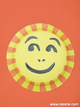 Paint a smiling sun