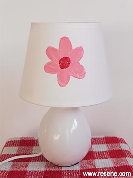 Another idea - a pretty flower lampshade
