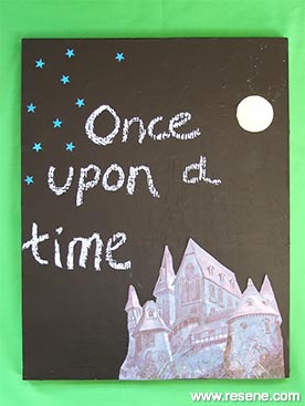 Make an fairytale-themed blackboard