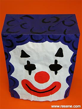 Create a clown mask