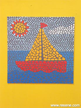 Create a boat mosaic