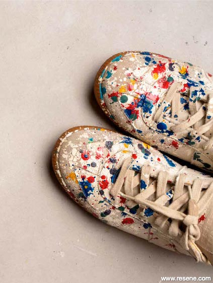 Painted shoes