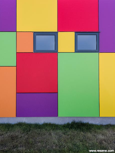 Bright and colourful office exterior