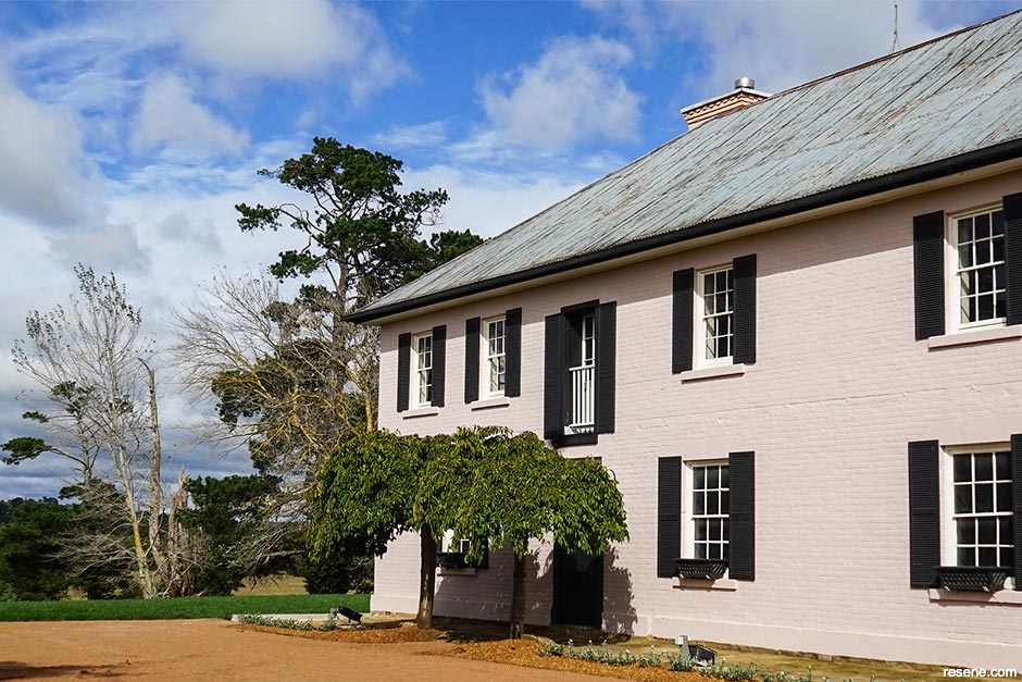 The Briars Inn - An exterior in Resene Blanched Pink