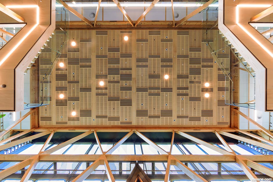 Scion headquarters - timber ceiling