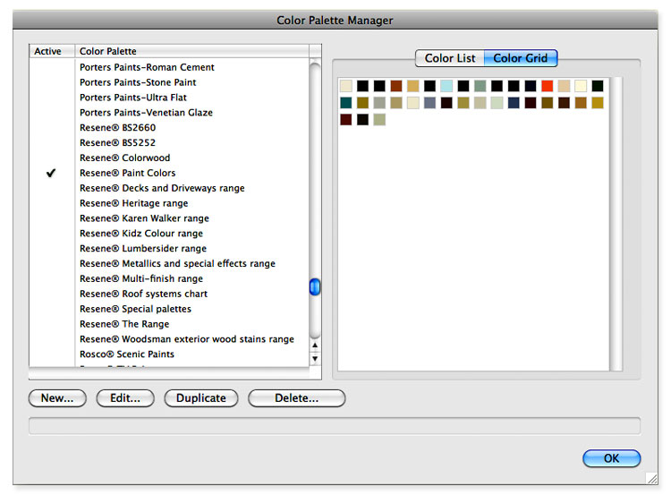 Download Vectorworks Resene colour files:
