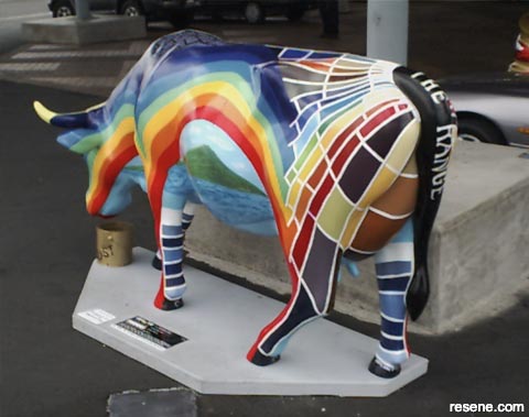 Resene Rainbow Cow - Auckland Cow Parade