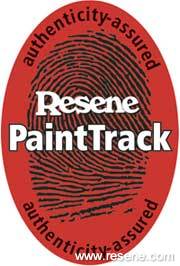 Resene PaintTrack - authenticity assured