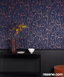 Resene Agathe Wallpaper Collection - Room using AGA504