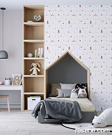 Resene Little Love Wallpaper Collection - Room using 38119-1 