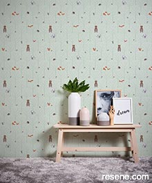 Resene Little Love Wallpaper Collection - Room using 38119-2 