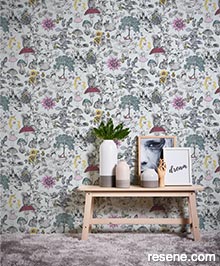 Resene Little Love Wallpaper Collection - Room using 38120-1 