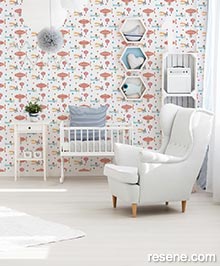 Resene Little Love Wallpaper Collection - Room using 38126-1 