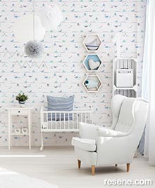 Resene Little Love Wallpaper Collection - Room using 38130-1 
