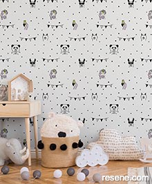 Resene Little Love Wallpaper Collection - Room using 38138-1	
