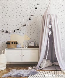 Resene Little Love Wallpaper Collection - Room using 38139-1 