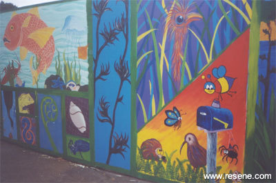 The Tauraroa Area School mural