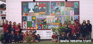 A prize winning mural in the Resene Mural Masterpieces competition