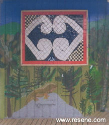 Mural at Waitakaruru School