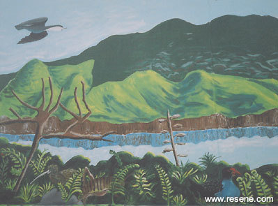 Mural for the Maungatautari Ecological Island Trust