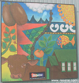 Mural at Omokoroa Primary School