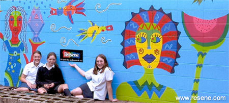Mural at Gisborne Intermediate School