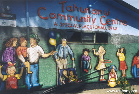 Mural at Tahunanui Community Centre