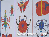 Tapawera Area School Mural - Alien Insects