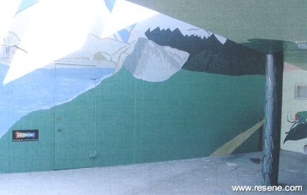 Mural in B Block Youth