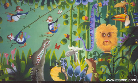 Jungle Mural at Otepopo School