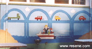 Mural at Millers Flat Primary School