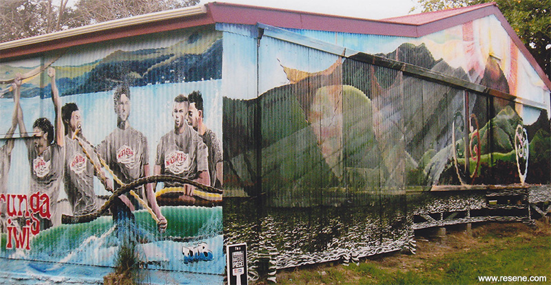 300 Purerua Road Bay of Islands mural entry in the Resene Mural Masterpieces competition