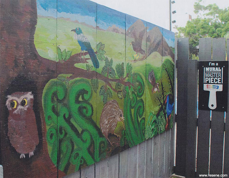 Grey Lynn Primary School mural entry in the Resene Mural Masterpieces competition