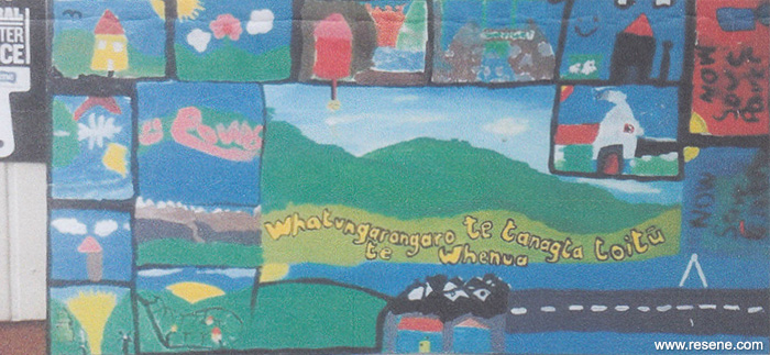 Matamata Primary School mural entry in the Resene Mural Masterpieces competition