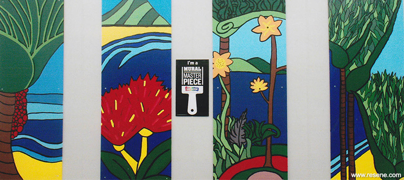 Alfriston Primary School mural entry in the Resene Mural Masterpieces competition