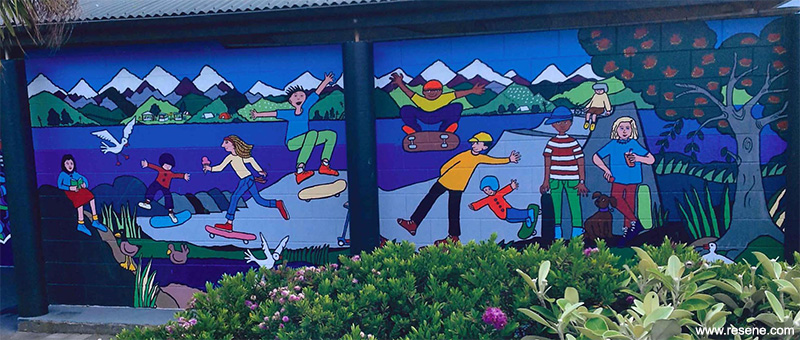 Kaikoura mural entry in the Resene Mural Masterpieces competition