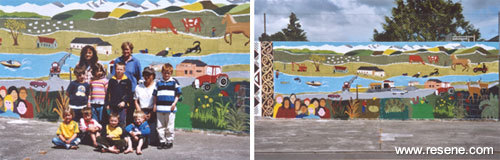 Dipton School, Community Mural