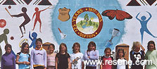Dipton School, School Mural