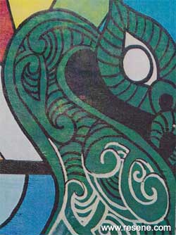 An entry from Rakaia School in the Resene Mural Masterpieces competition 2015