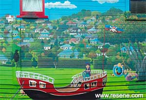 Hillsborough Playcentre Resene Mural Masterpieces competition 2015