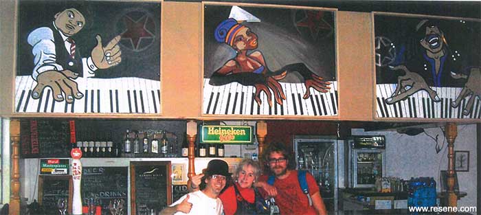 Jazz Joe’s Bar mural entry in the Resene Mural Masterpieces competition